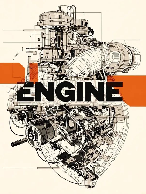 Industrial Schematic Poster Assets