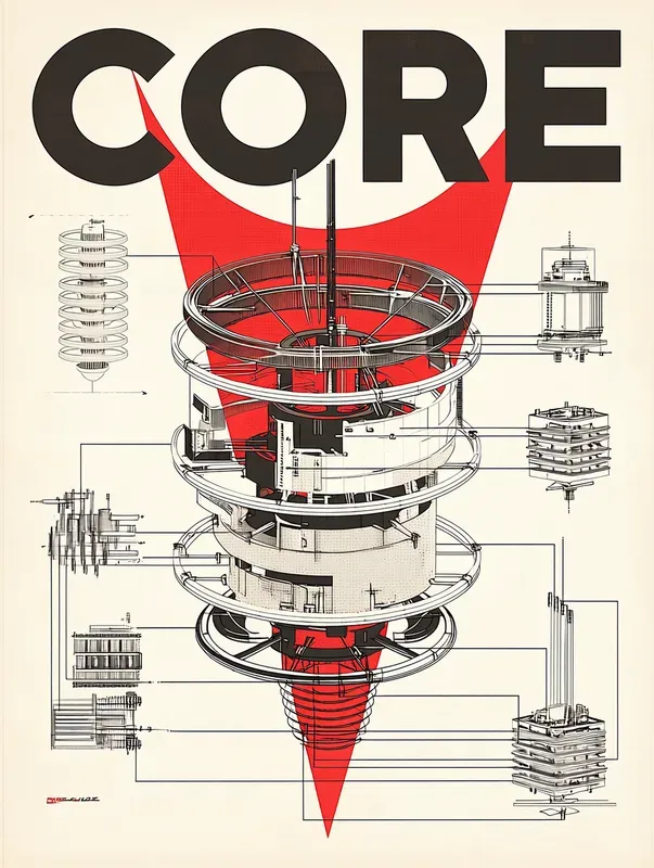 Industrial Schematic Poster Assets