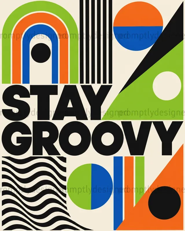 Retro Op Art Posters