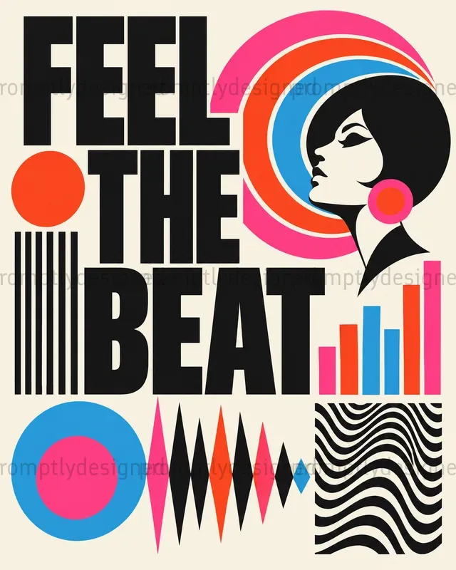 Retro Op Art Posters