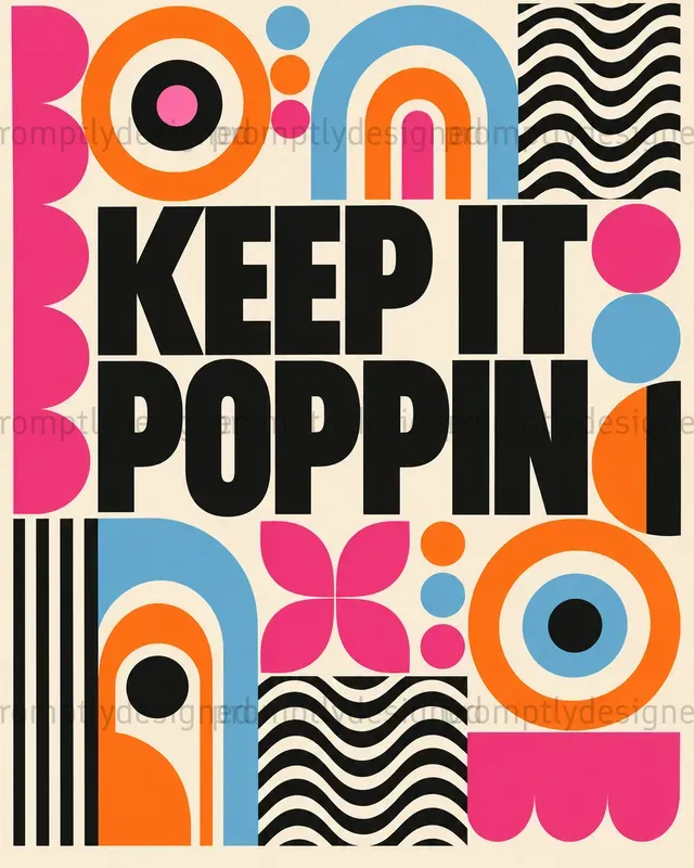 Retro Op Art Posters
