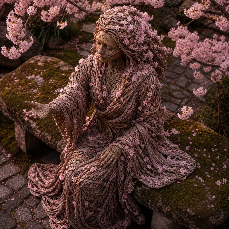 Woven Willow Spirit Sculptures