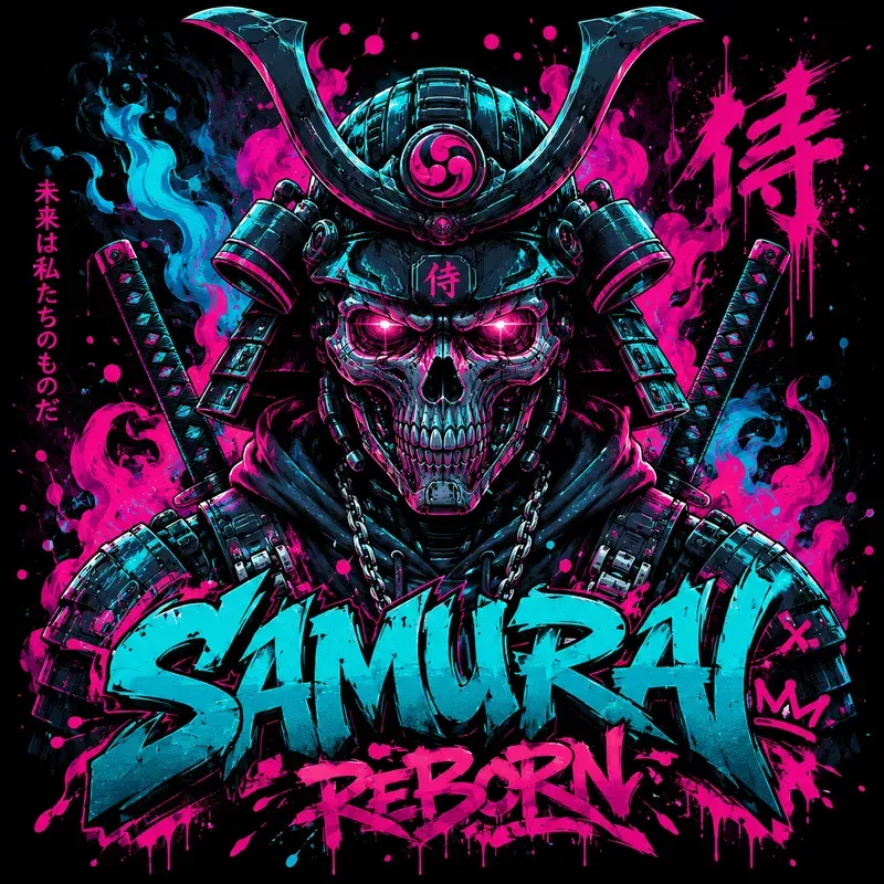 Neon Graffiti Beast Poster Masterpieces