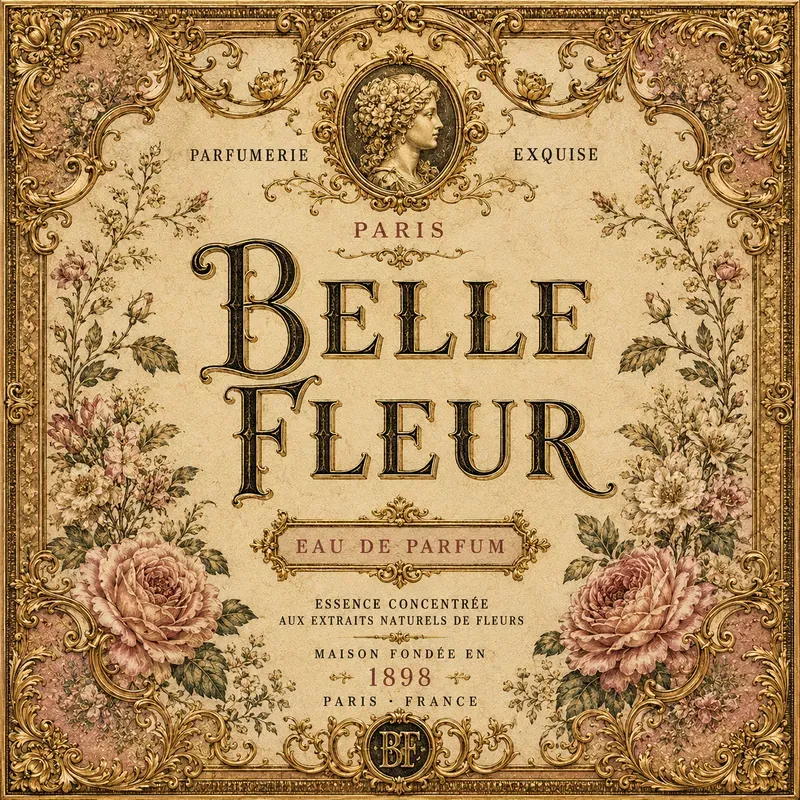 Antique French Perfume Labels