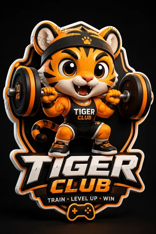 3D Kawaii Mascot Logo Labs