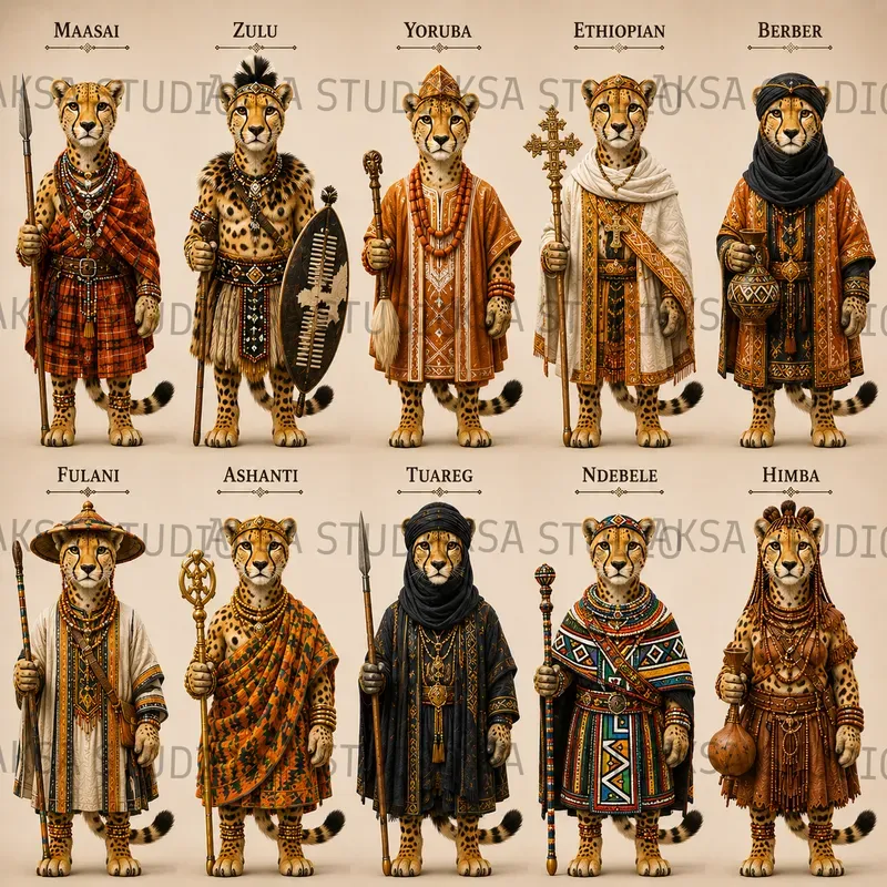 3D African Heritage Animals