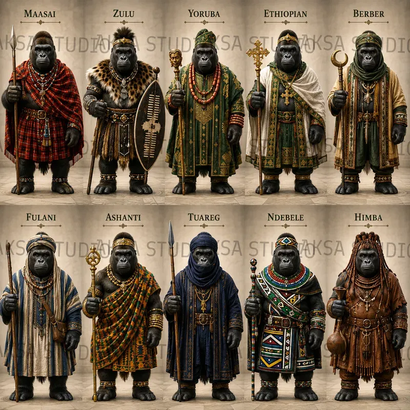 3D African Heritage Animals