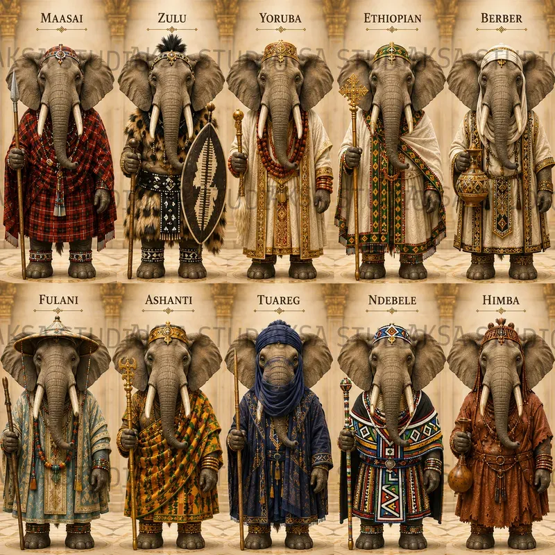 3D African Heritage Animals