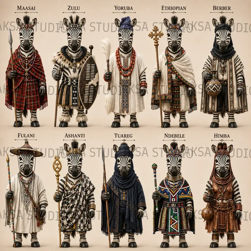 3D African Heritage Animals