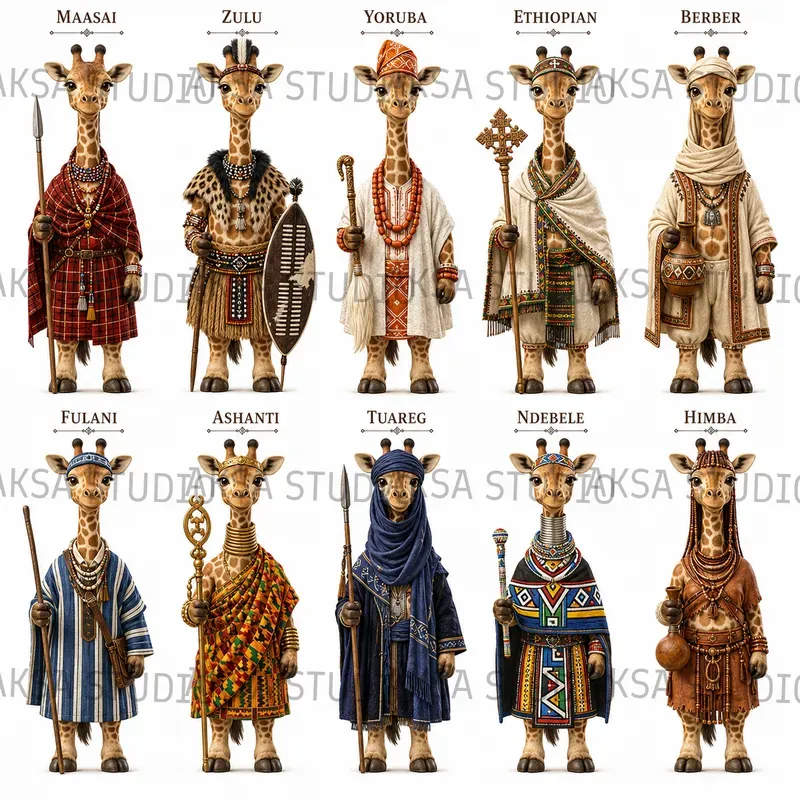 3D African Heritage Animals
