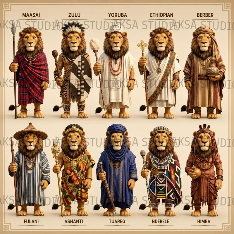 3D African Heritage Animals