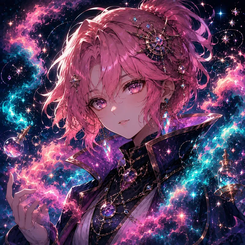 Celestial Anime Witch Avatar Portraits