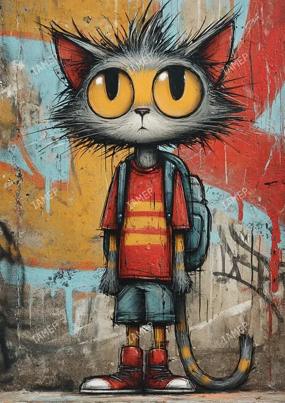 Gritty Graffiti Character Portraits