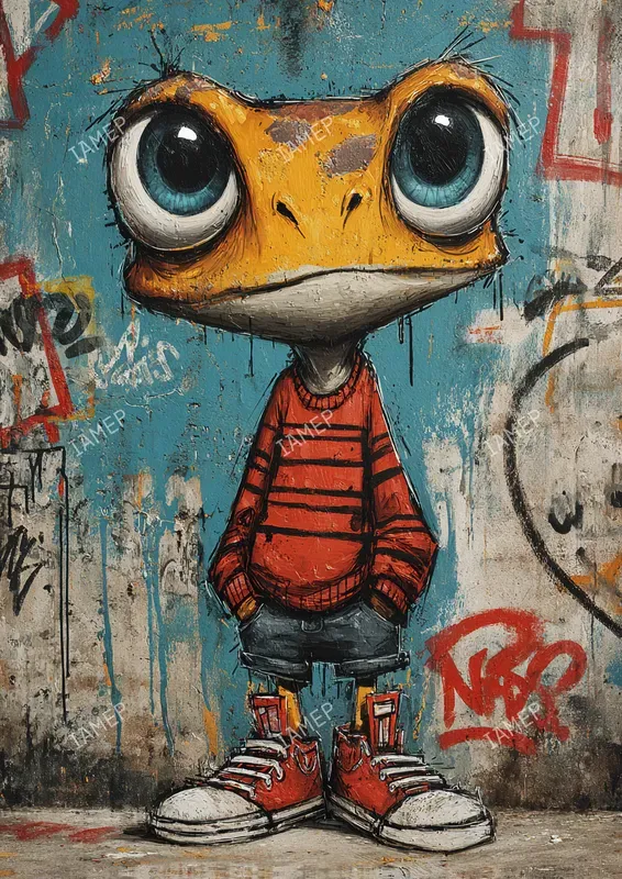 Gritty Graffiti Character Portraits