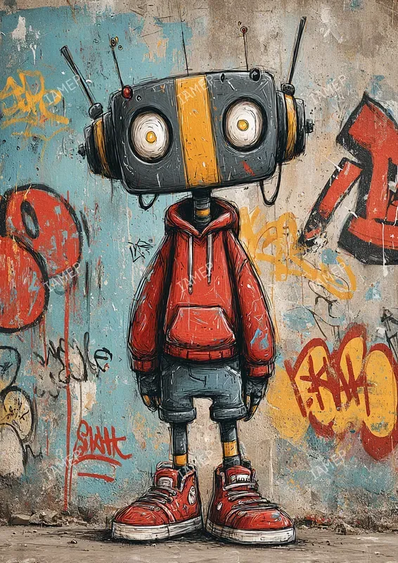Gritty Graffiti Character Portraits