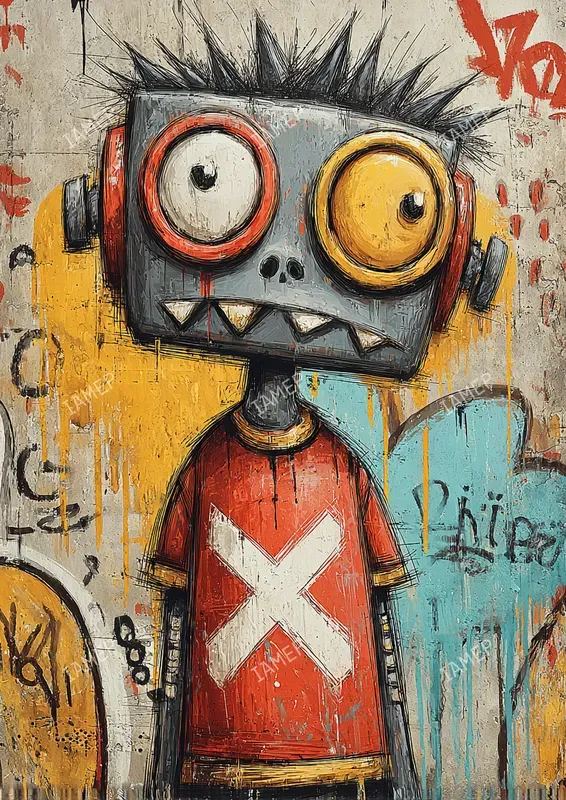 Gritty Graffiti Character Portraits