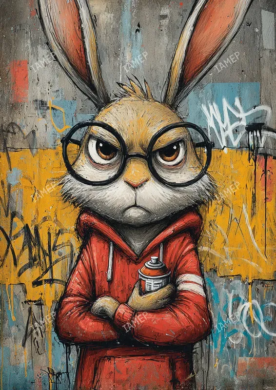 Gritty Graffiti Character Portraits