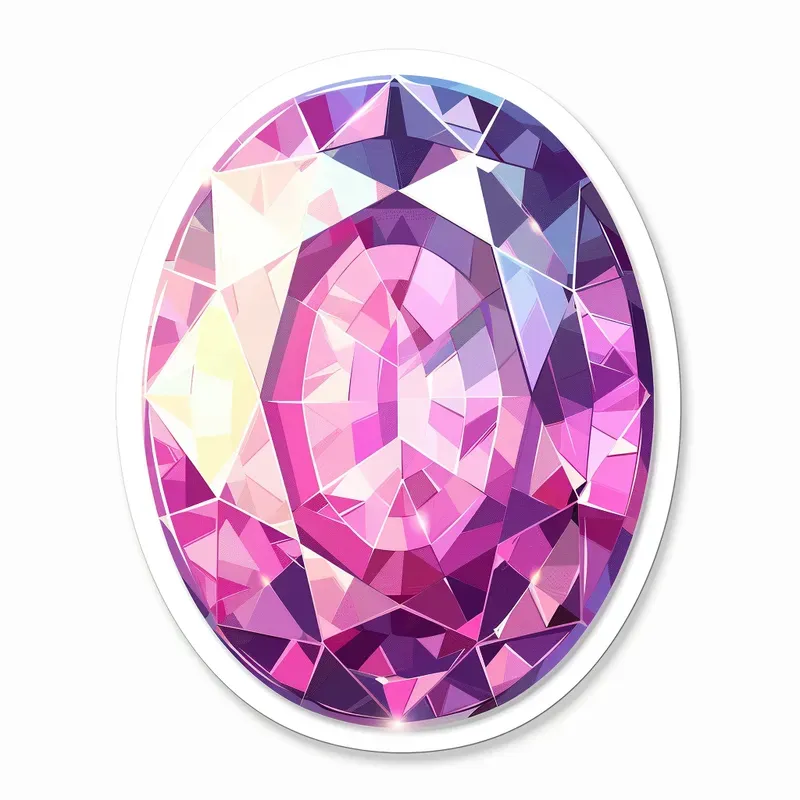 Aesthetic Pastel Gemstone Stickers