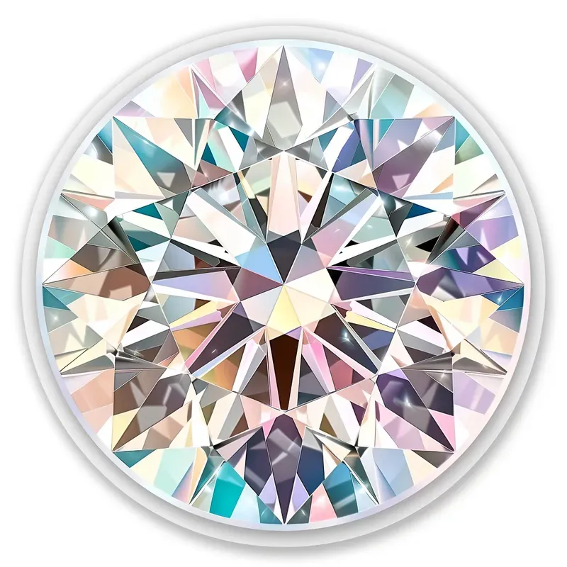 Aesthetic Pastel Gemstone Stickers