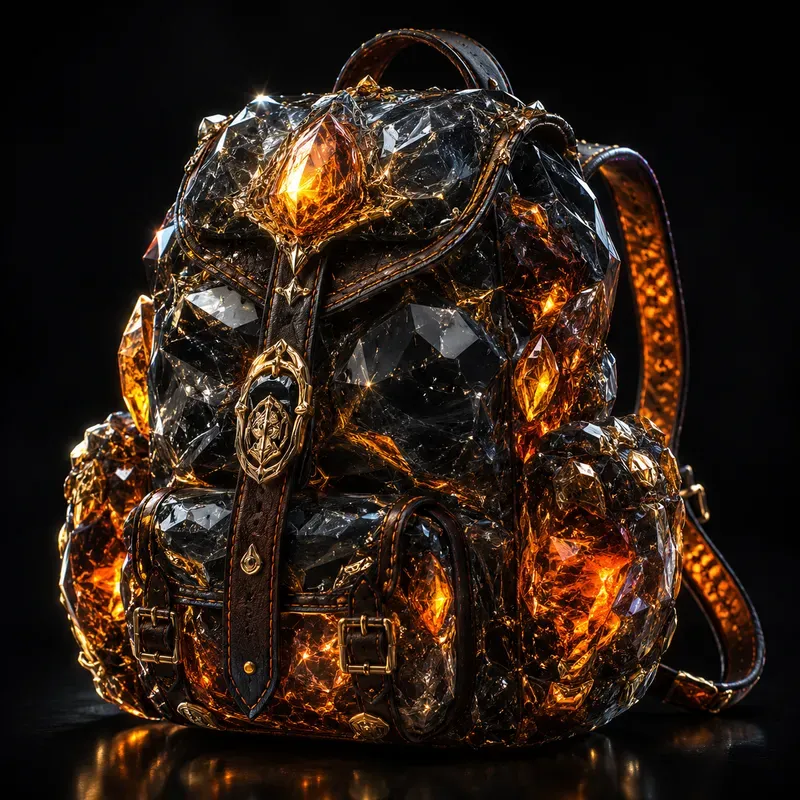 Crystal Fantasy Backpacks 3D