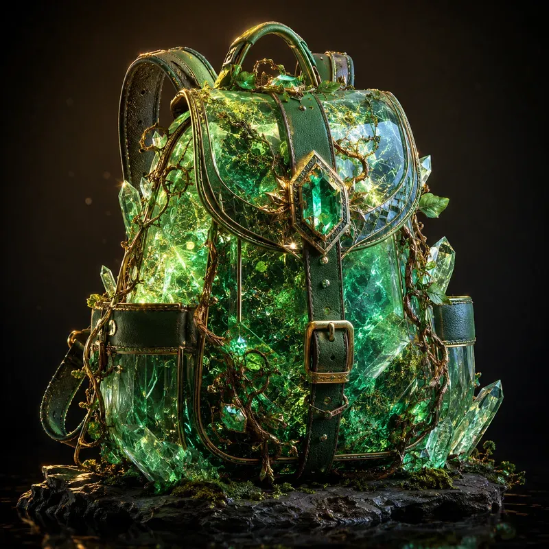 Crystal Fantasy Backpacks 3D