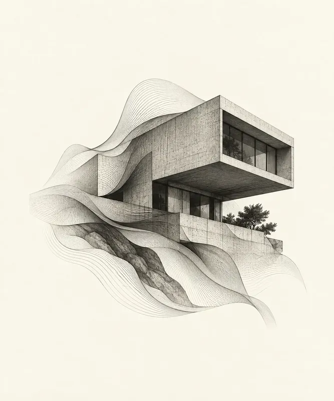 Flowing Contour Engravings