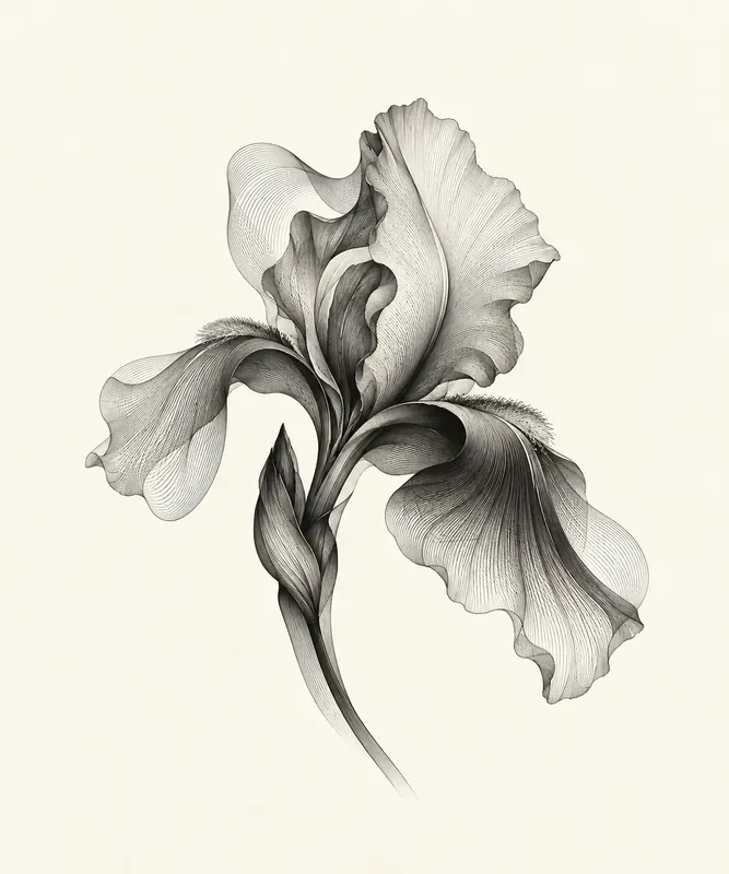 Flowing Contour Engravings