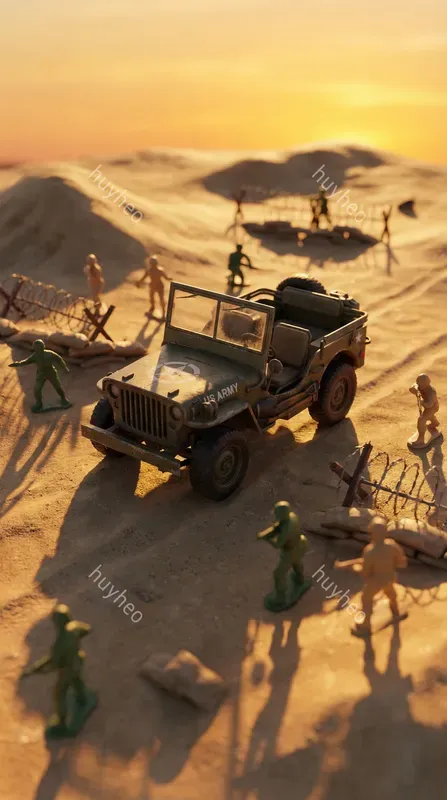 Weathered 3D Miniature Toy Assets