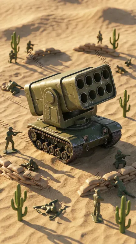 Weathered 3D Miniature Toy Assets