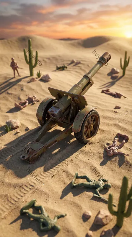 Weathered 3D Miniature Toy Assets