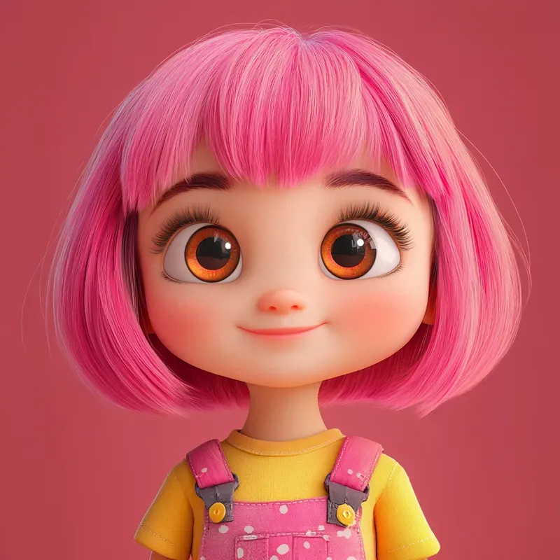 Cute Pixar 3D Cartoon Characters