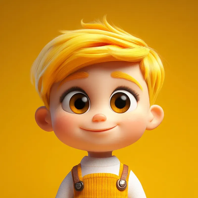 Cute Pixar 3D Cartoon Characters