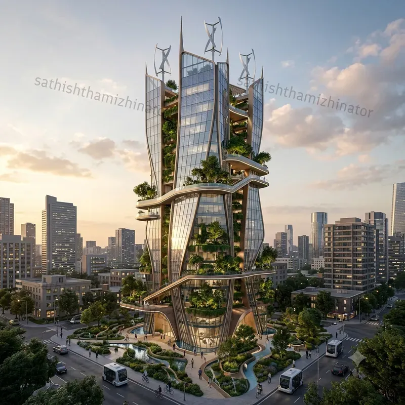 Futuristic Green Architecture Generator