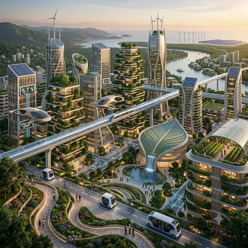 Futuristic Green Architecture Generator