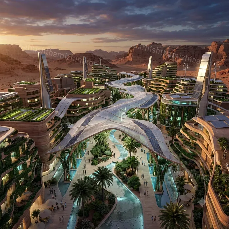 Futuristic Green Architecture Generator