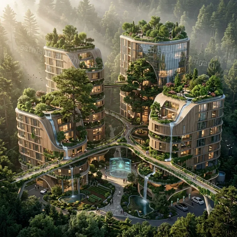 Futuristic Green Architecture Generator