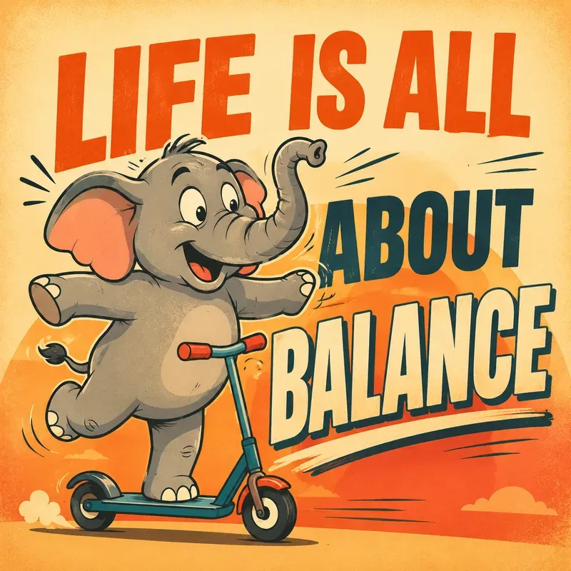 Quirky Cartoon Balance Fun