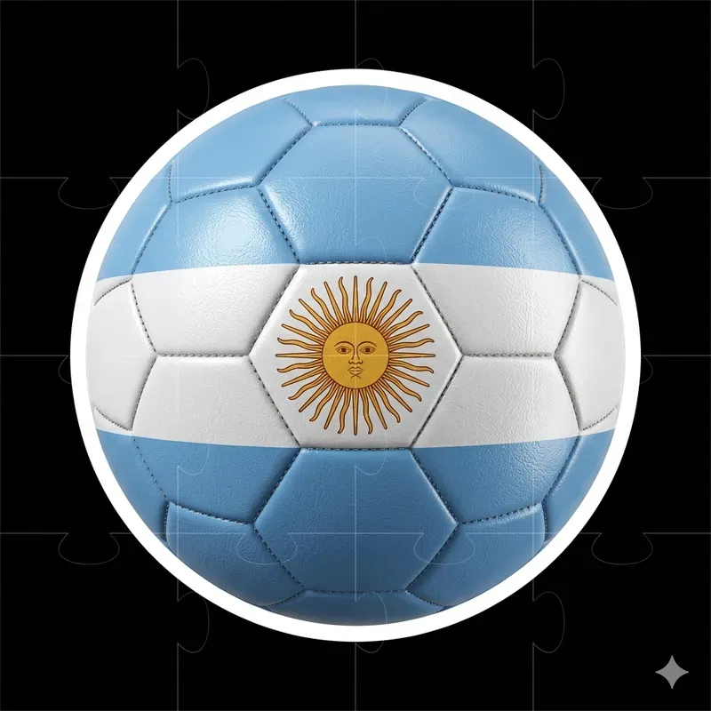 National Flag Colors Football Stickers