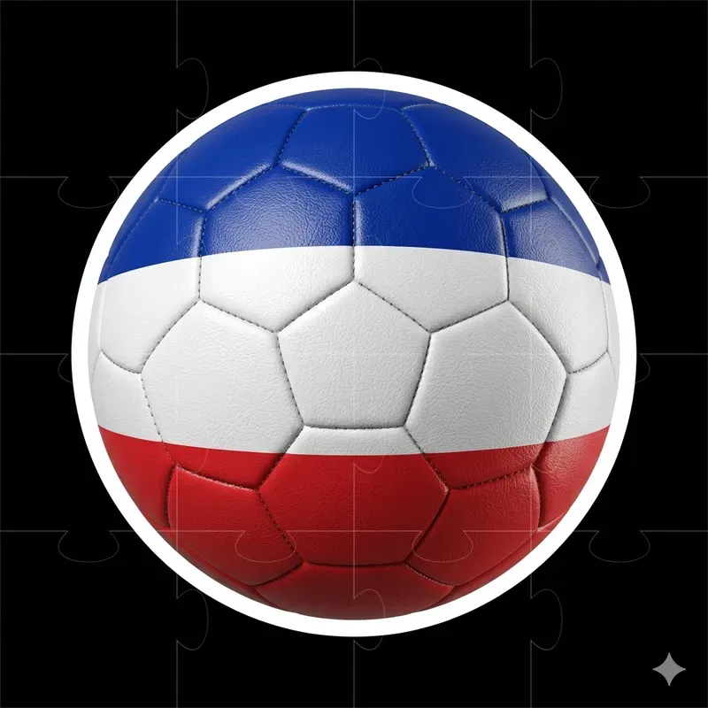 National Flag Colors Football Stickers