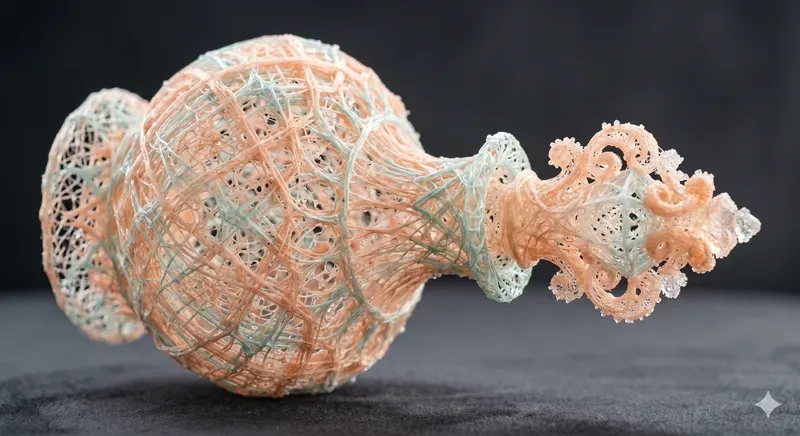 Delicate 3D Cotton Candy Weave Models