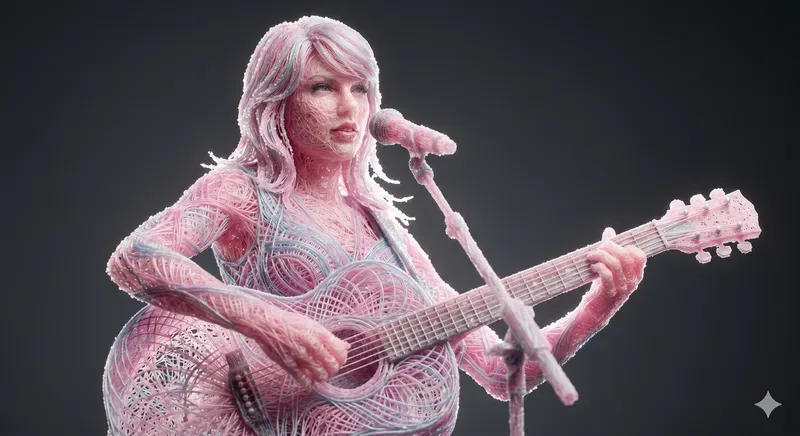 Delicate 3D Cotton Candy Weave Models