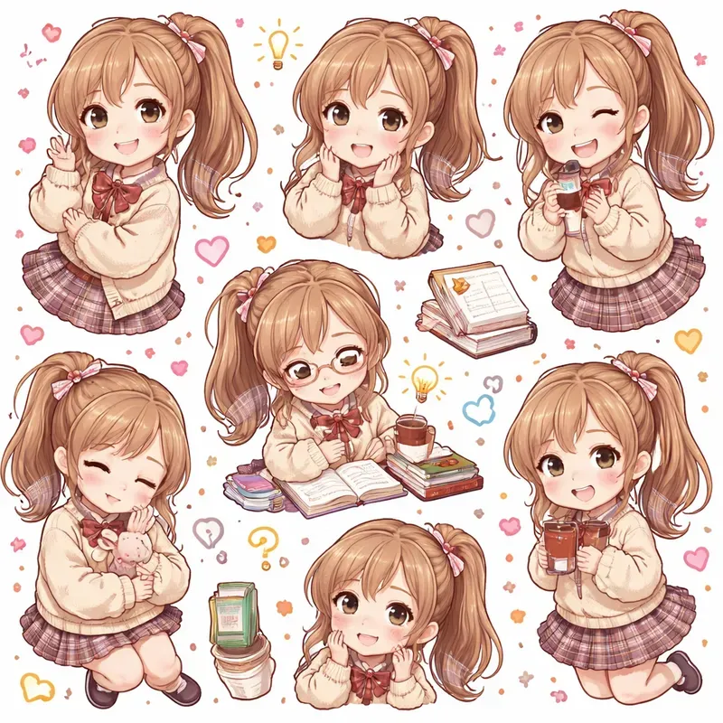 Cute Anime Sticker Kits