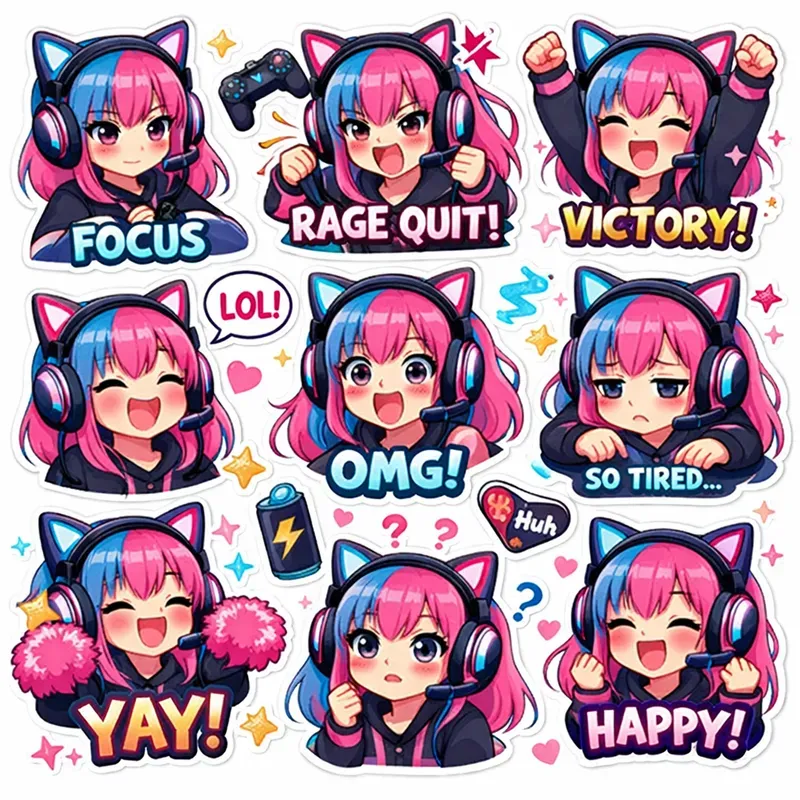 Cute Anime Sticker Kits