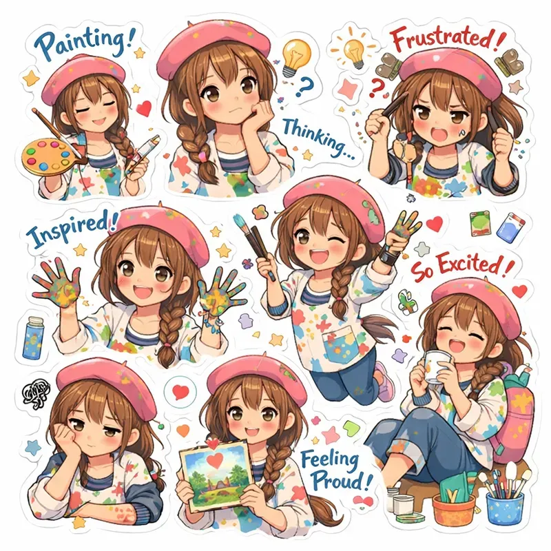 Cute Anime Sticker Kits