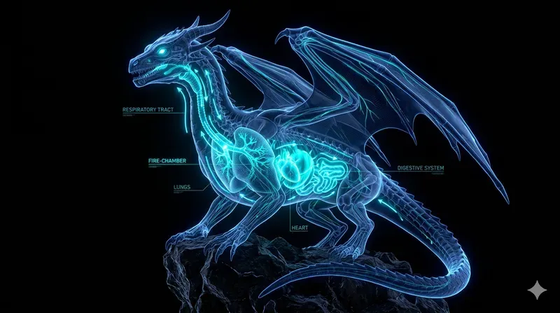 Futuristic Bioluminescent Xray Diagrams