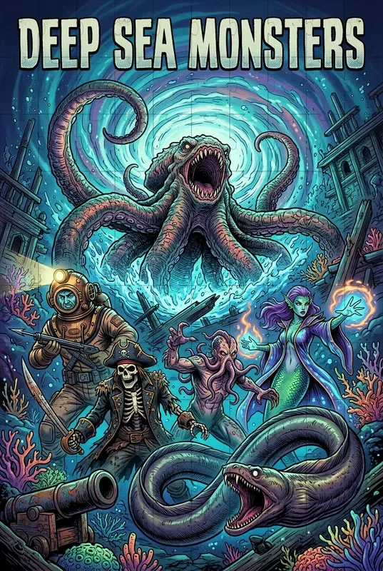 Vintage Horror Comic Posters