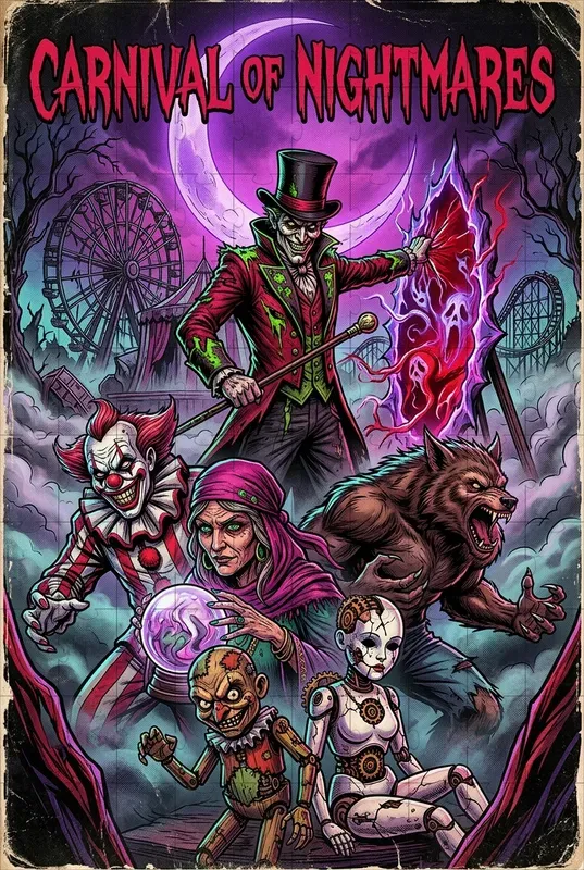 Vintage Horror Comic Posters