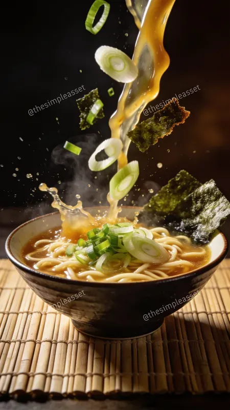 Cinematic Floating Exotic Foods