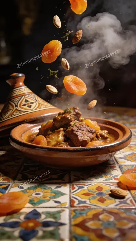 Cinematic Floating Exotic Foods