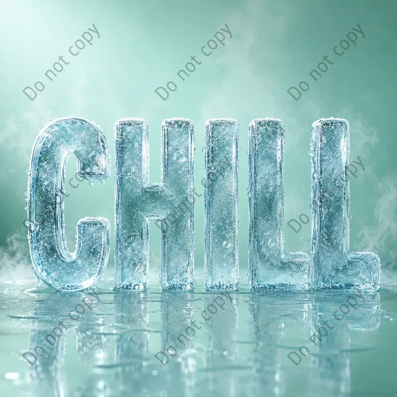 Frozen Crystal Ice 3D Logo Makers